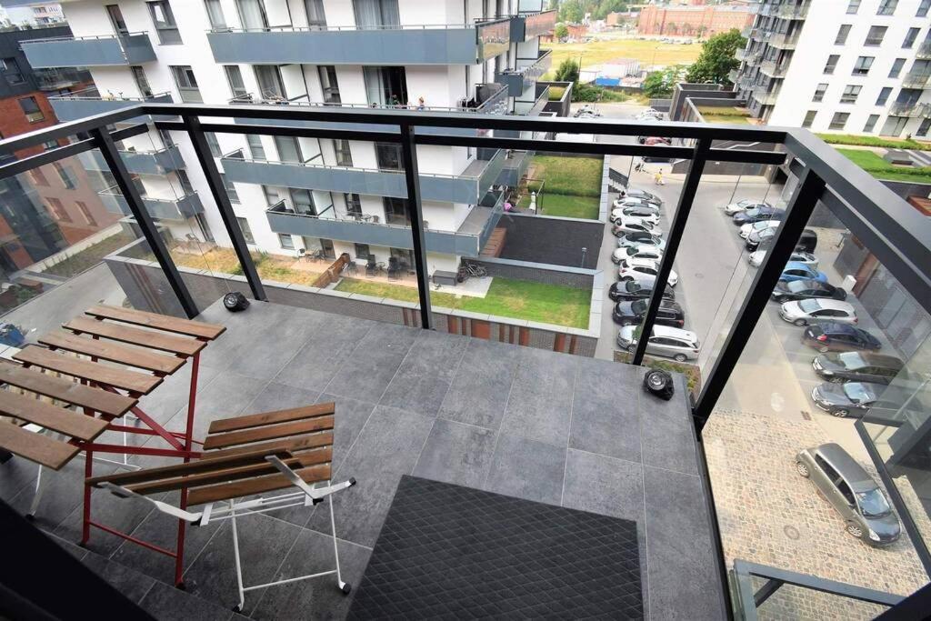 Apartament Blue Bastion Walowa 23C Z Klimatyzacja I Miejscem Parkingowym W Podziemnym Parkingu Gdaňsk Exteriér fotografie