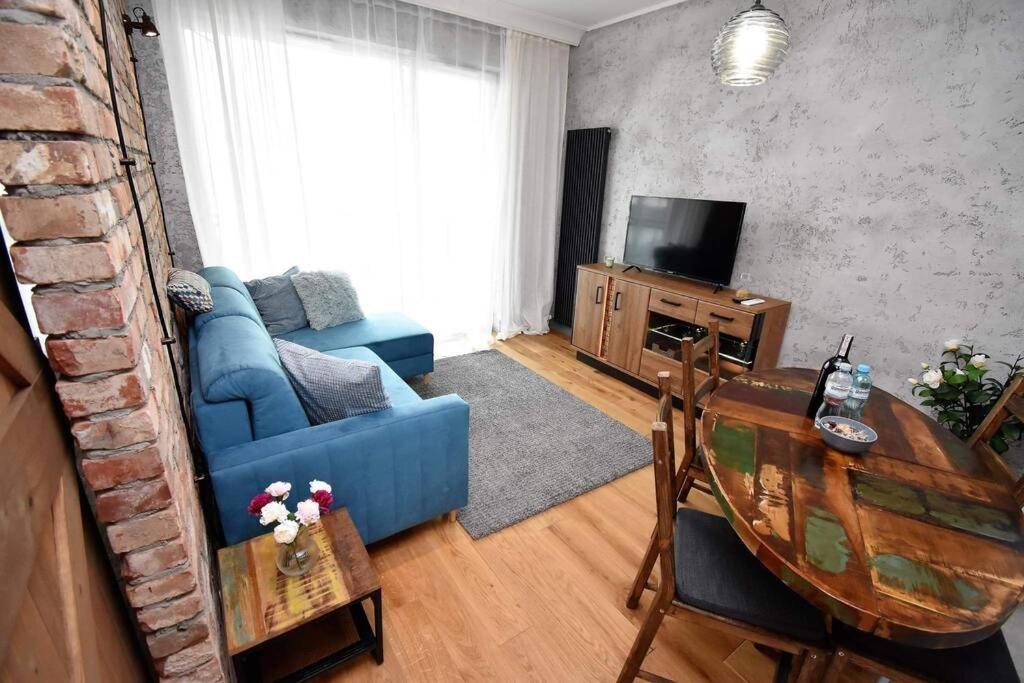 Apartament Blue Bastion Walowa 23C Z Klimatyzacja I Miejscem Parkingowym W Podziemnym Parkingu Gdaňsk Exteriér fotografie